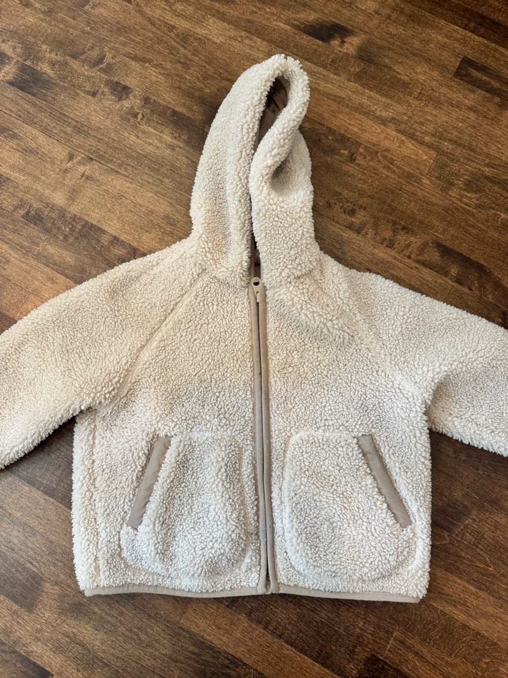 Zara Cream Sherpa Jacket